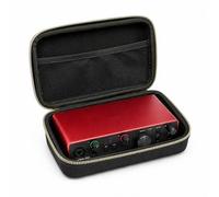 Musiin Custodia per interfaccia audio personalizzata compatibile con Focusrite Scarlett 2i2 di terza generazione, Fender Quantum LT4, tasca portaoggetti in rete, comoda maniglia e cerniera dorata