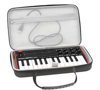 Musiin Custodia per tastiera in velluto di alta qualità compatibile con AKAI Professional MPK Mini MK3, Hercules DJControl Mix Ultra, custodia per tastiera controller MIDI (grigio)