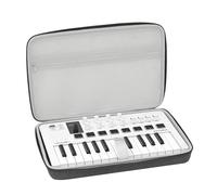 Musiin Custodia per tastiera MIDI Premium Velvet compatibile con MPK Mini IV, Arturia MiniLab 3, MiniLab MkII 25 Slim, custodia per tastiera, controller MIDI e sintetizzatore (grigio)