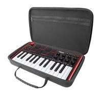 Musiin Custodia rigida in velluto di alta qualità compatibile con AKAI Professional MPK Mini MK3, Hercules DJControl Mix Ultra, tastiera controller MIDI (nera)