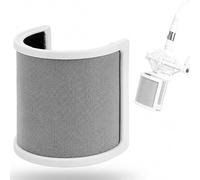 Musiin Filtro pop per microfoni da 45-61 mm, compatibile con AT2020 AT2035 AT4040 Rode NT1A MXL 770 Samson Meteor Razer Seiren X e altri, scudo pop a 3 strati a forma di U per registrazione e