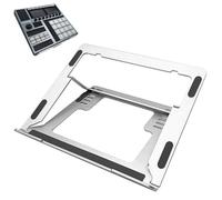 Musiin Home Studio Audio Mixer Stand Alluminio Portatile Pieghevole Supporto Behringer Mixer Drum Controller Strumenti NI Maschine MK3 Base Regolabile Ableton Push3 (Argento)