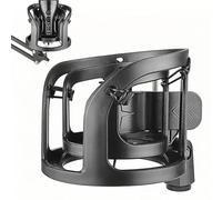 Musiin Microphone shock mount, microphone anti-vibration suspension adapter clamp compatible with Rode NT1, NT1-A, K2, XDM-100, CAD Audio GXL1800 microphone stand clamp (black)