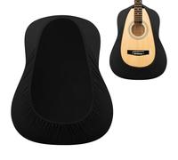 Musiin Premium Black Dust Cover for Acoustic and Bass Guitars - Tailored Protection compatible with Fender Gibson Martin Taylor Donner Acoustic Bass Guitars