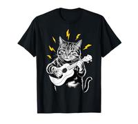 Musik Cat che suona lo strumento Ukulele su Ukulelist Cat Maglietta