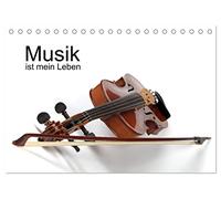 Musik ist mein Leben (Tischkalender 2026 DIN A5 quer), CALVENDO Monatskalender: Verschiedene Musikinstrumente