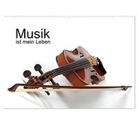 Musik ist mein Leben (Wandkalender 2026 DIN A2 quer), CALVENDO Monatskalender: Verschiedene Musikinstrumente