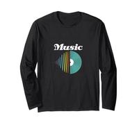 Musik Sound Vinile Maglia a Manica