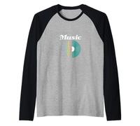 Musik Sound Vinile Maglia con Maniche Raglan