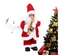Musikalisch Tanzender Weihnachtsmanns Figur | Kopfschüttelnde Deko mit Brille | Lustige Weihnachtsmann- für Kinder | fürr Weihnachten | Bewegt sich & spielt Musik festlich ab