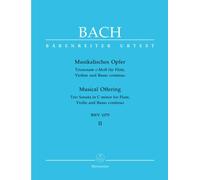Musikalisches Opfer BWV 1079 - Flute, Violino e Basso Continuo - Set