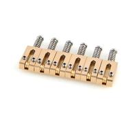 MUSIKLAN 6 selle in ottone da 10,5 mm per ponte per chitarra, ponticello tremolo con rullo in acciaio, compatibili con Fender Telecaster Tele Stratocaster Strat ST TL Style parti di ricambio per
