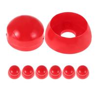 MUSISALY 10 tappi di copertura per dadi a vite in plastica rossa, per parco giochi, bulloni di protezione per bambini, resistenti alle intemperie, per torri da gioco e strutture da arrampicata