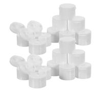MUSISALY 100pezzi Tappi Flip Top in Plastica Coperchi di Perdite per Flaconi di Lozione Shampoo e Gel Doccia come Accessori per Flaconi e Ricambi per Tappi di Ricarica