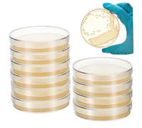 MUSISALY 10pezzi Pz Piastre Agar Pronte Per Esperimenti Di Microbiologia Di Piatti Petri Nutrienti Per Progetti Scientifici e Attività Scolastiche