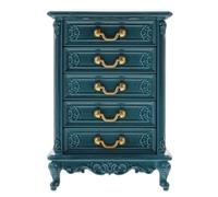 MUSISALY 12, Armadietto Blu Compatto e Leggero, Accessorio Decorativo Realista e Miniature di Case Giocattolo