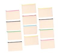 MUSISALY 12 Pezzi Astuccio Tela Vuoto Resistente Cerniera Trasportabile Per Cosmetici Matite Penne Oggetti Diversi