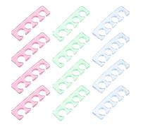 MUSISALY 12 Pezzi Separatori Dita Piedi e Mani in Silicone Traspirante Distanziatori Riutilizzabili per Pedicure Art Strumenti per la Cura Unghie Adatti a Uomini e Donne