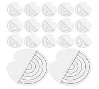 MUSISALY 120 Pezzi Protettore Termico per Extension Capelli con Scala Trasparente Distanziali Isolanti per Installazione Sicura Scudo Anti-colla e Protezione Cute per Parrucchieri e Uso