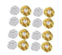 MUSISALY 16 Pezzi Cuffia Per Doccia in Lamina Di Alluminio Netto Piroscafo Per Argento Retina Per Asciugacapelli Capsule Di Alluminio Per Lattina Foglio Di Alluminio