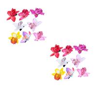 MUSISALY 16 Pz forcina orchidea floreale fermagli per d'epoca forcine floreali elegant femminucce party adorn forcine sposa mollette di fiori di orchidea forcina da sposa tessuto