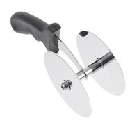 MUSISALY 1pezzi Tagliapizza in Acciaio Inox con Manico Design Doppio per Cucina e Pizzeria Colore Casuale