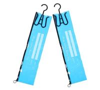 MUSISALY 2 pezzi Borsa Porta Parrucche in PVC con Ganci per Extension e Parrucche Organizer Multiuso Resistente e Protettivo per Accessori Capelli