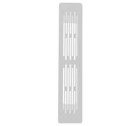 MUSISALY 2 Pezzi Griglia di Ventilazione per Mobile Cucina in Lega di | Formato Rettangolare 6, 5x1, 26 Pollici, Montaggio Semplice, Flusso D'aria