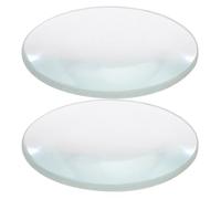 MUSISALY 2 pezzi Lenti Ottiche in Vetro Doppio Convesso Diametro Focale per Esperimenti Scientifici e Didattica da Strumento Portatile per Laboratori di Fisica e Chimica