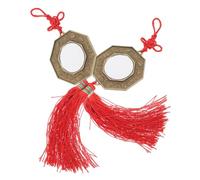 MUSISALY 2 pezzi Specchio Feng Shui Bagua Elementi Tai Chi Decorazione da Parete Cinese per Arredare Casa Specchio Benedizione per Protezione e Armonia