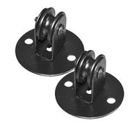 MUSISALY 2 Pulegge in Ferro per Lampada a Sospensione Carrucola di Sollevamento Piccola, Montaggio a Soffitto, Accessori per Lampadari per Cucina, Sala da Pranzo e Camera da Letto