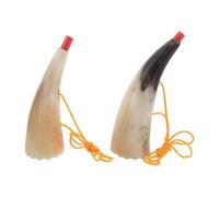MUSISALY 2 trombe giocattolo, tromba vichinga per bomboniere di feste, strumento per fare rumore durante le partite di calcio e gli eventi sportivi, 5,7/6,7 pollici