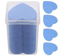 MUSISALY 200 Pezzi Dischetti in Cotone a Forma di Cuore per Rimozione Smalto e Pulizia Colla Ciglia Salviette Monouso Delicate per Manicure Professionale e Viaggi