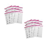 MUSISALY 24fogli Pratica Nail Art Strumenti Formazione Per Manicure Apprendimento Per Nail Art Adatti Per Principianti e