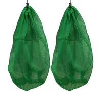 MUSISALY 2pcs Portatile Rete Da Pesca Borse Coulisse Pesce Mesh Sacchetto Leggero Nylon Reti Per La Pesca Diving Fish Net Bag Per La Pesca E Lo Stoccaggio