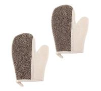 MUSISALY 2pezzi Guanti Esfolianti Da Doccia Da Guanti Creativi Per Bagno Scrubbing e Pulizia Della Nero Per Esfoliazione e Comfortevole