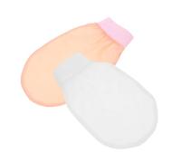 MUSISALY 2pezzi Guanto Esfoliante Coreano in Simil-seta Scrub Per Corpo e Viso Confezione Da Design a Nido D’insetto Per Rimuovere Cellule Morte e Idratare