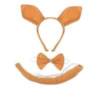 MUSISALY 2sets Costume Animale Con Orecchie e Accessori Per Feste Include Cerchietto Fiocco e Coda Per Cosplay e Compleanni