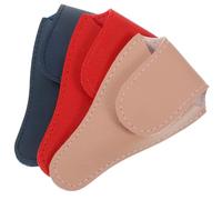 MUSISALY 3 Pezzi Taglia Cuticole Professionale Mani Fodero in Pu Leggero e Resistente per Proteggere le Forbici da Danni Esterni, per Uso in Saloni e Manicure Colore Casuale