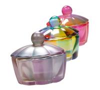 MUSISALY 3pezzi Tazza in Vetro Per Manicure Multifunzione Ciotola Professionale Per Unghie Recipiente Per Liquidi Per Nail Art Accessorio Per Manicure