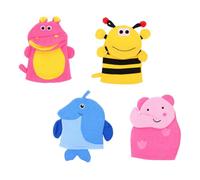 MUSISALY 4pezzi Guanti Da Bagno Esfolianti Per Ragazzo Ragazza Forma Di Animali Dei Cartoni Animati Morbidi e Delicati Per Sensibile Leggeri e Facili Da Trasportare