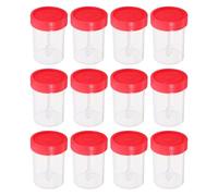 MUSISALY 50 pezzi Contenitori per Campioni di Feci con Coperchio Vite da Contenitori Sterili in Plastica Sicura Resistenti e Compatti per Analisi di Laboratorio Colore Colore Casuale