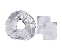 MUSISALY 500pezzi Cartine Alluminio Unghie Con Dischetti Cotone Facili Da Usare Per Rimozione Smalto Gel Impacco Salvagoccia Per Nail Salons e Uso Femminile