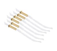 MUSISALY 6 Stoppini in Cotone Intrecciato con Porta Stoppino in Lega per Lampade a Olio Profumate Ricambio per Lampade a Cherosene Accessori per Altari e Ambienti Cerimoniali