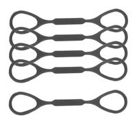 MUSISALY Accessori per Tromba 5 Pezzi Anelli in Silicone Neri Leggeri e Compatti Fermaporta per Scorrevole Slide Stopper per Tromba