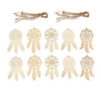 MUSISALY Acchiappasogni in Legno Fai Da Te Decorazione Casa Ciondolo Dipinto Creativo Per Camera Auto Soggiorno Set Da 50 Pezzi