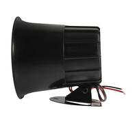 MUSISALY Allarme Monotono 12V per Auto Corno PA Rotondo Resistente Agli Schizzi e Altoparlante di Sicurezza per Veicoli Accessori per Camion e Motociclette