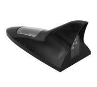 MUSISALY Antenna a Pinna da Squalo per Auto Luce LED Solare Anti-tamponamento, Accessorio Esterno, Copertura Antenna Tetto Nero Montaggio senza Attrezzi, Sicurezza Stradale Migliorata