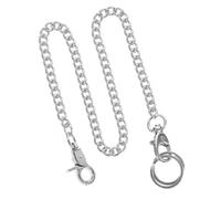 MUSISALY Catena Stile e Orologio Inossidabile da Tasca in Acciaio Argento, Resistente alla Ruggine, Accessor io Sicuro Unico e Chic Tasch Jeans per Uso DIY