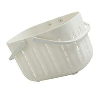 MUSISALY Cesto Portaoggetti da Bagno Manico in Plastica Cavo Contenitore Ventilato per Asciugamani e Biancheria Organizer Pratico per Doccia e Soggiorno Resistente All’Usura